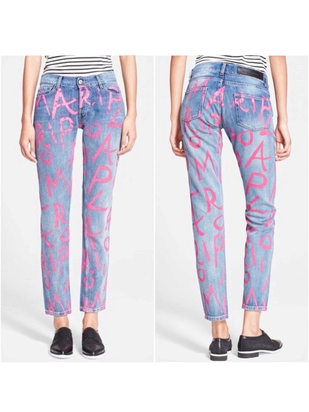 EACH X OTHER 'MARIPOL HANDWRITTEN' ANKLE JEANS - BRAND NEW, NO TAGS